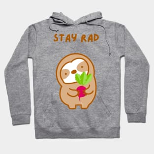 Stay Rad Radish Sloth Hoodie